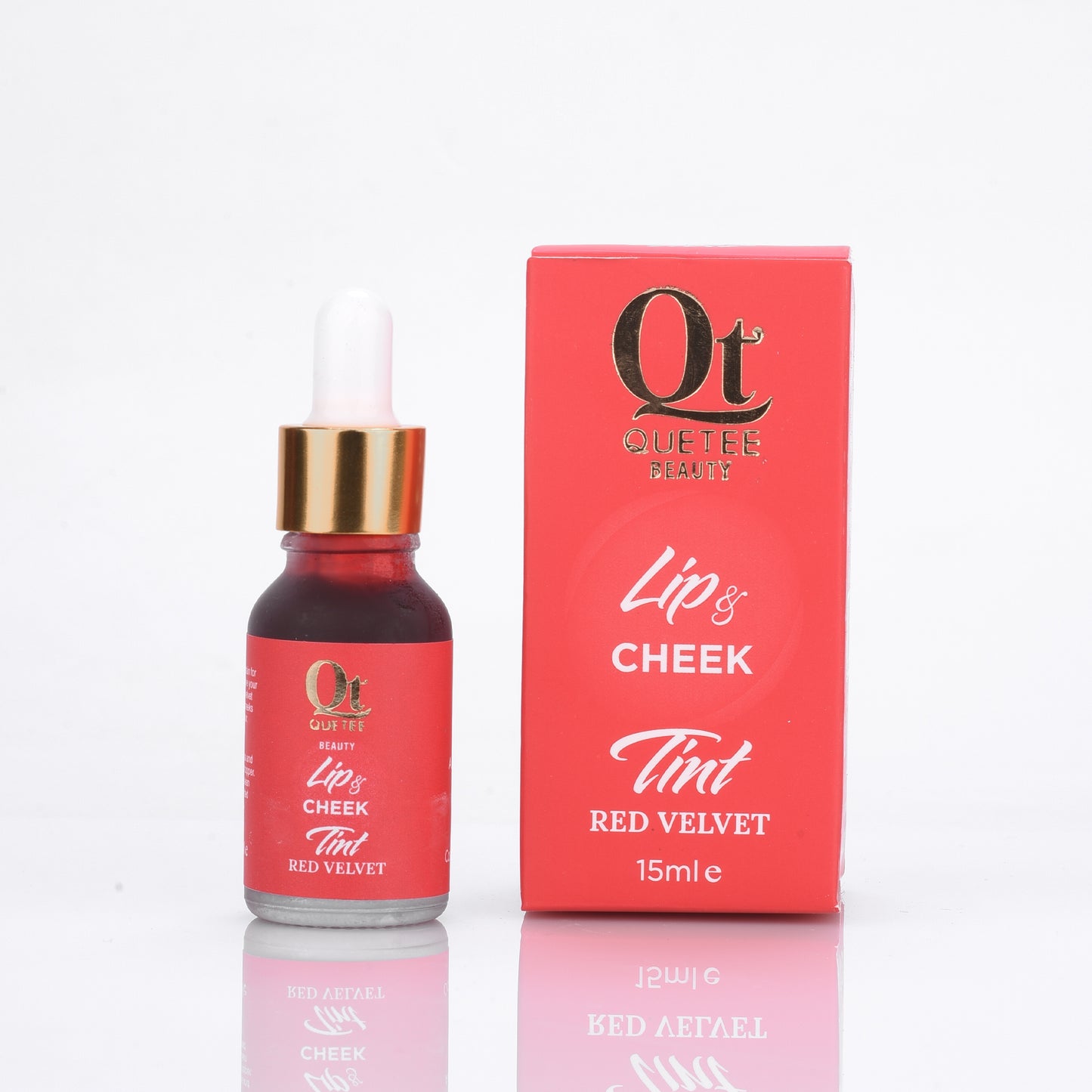 Quetee  Beauty  Lip & cheek Tint (Red valvet)