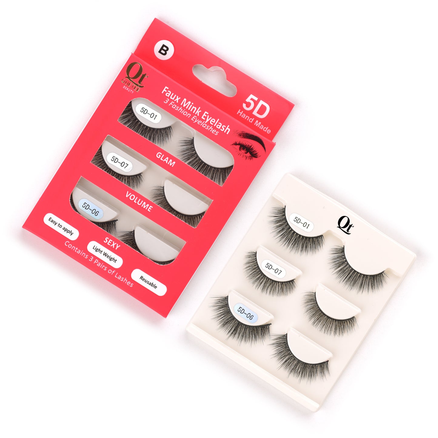 Quetee mink 5D eyelashes