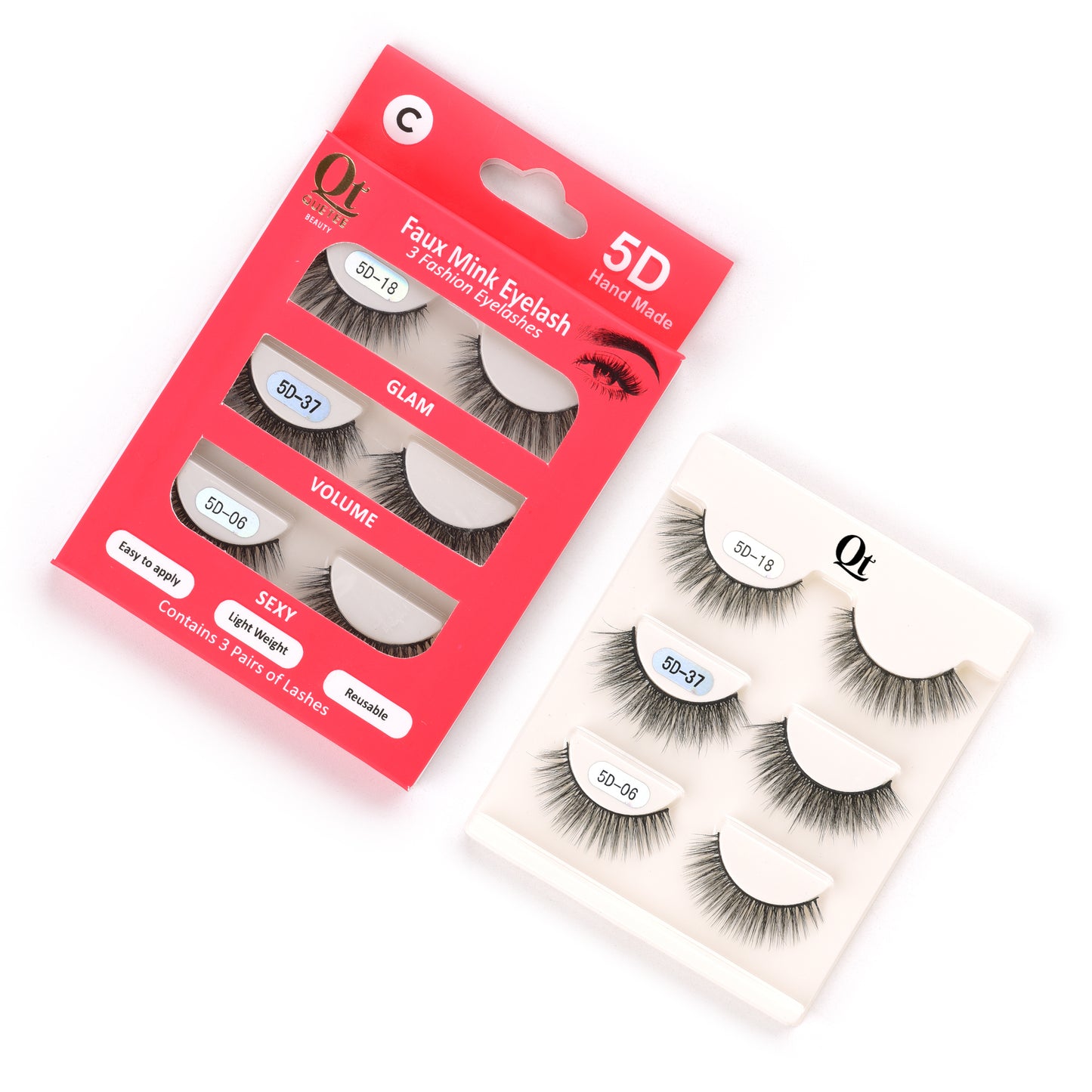 Quetee mink 5D eyelashes