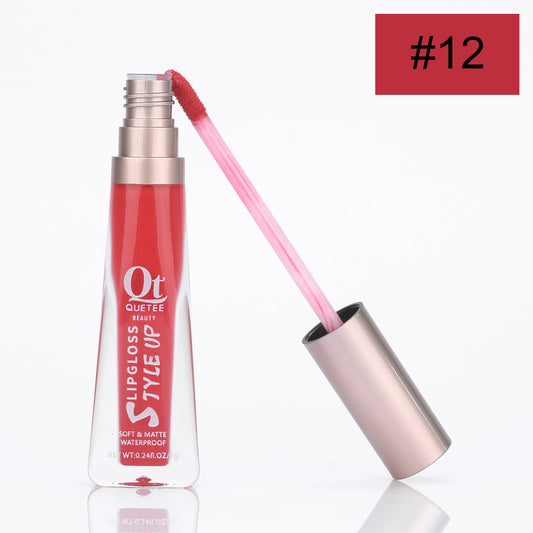 Quetee styl up lip gloss #12