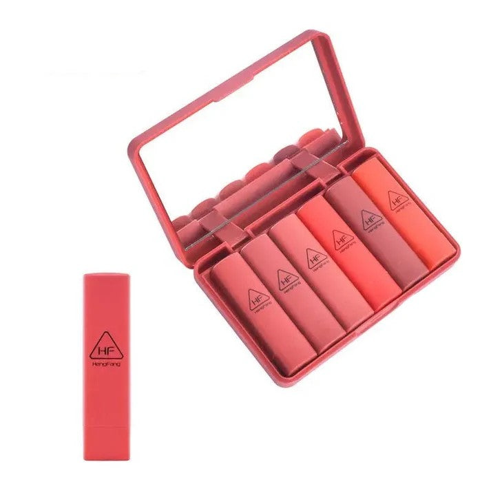 Heng Feng Mini Lipsticks 6 IN 1(RED)