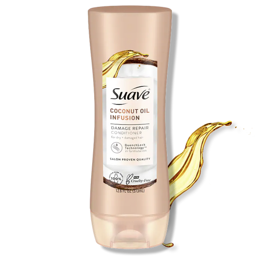 SUAVE CONDITIONER COCONUT OIL  373ML