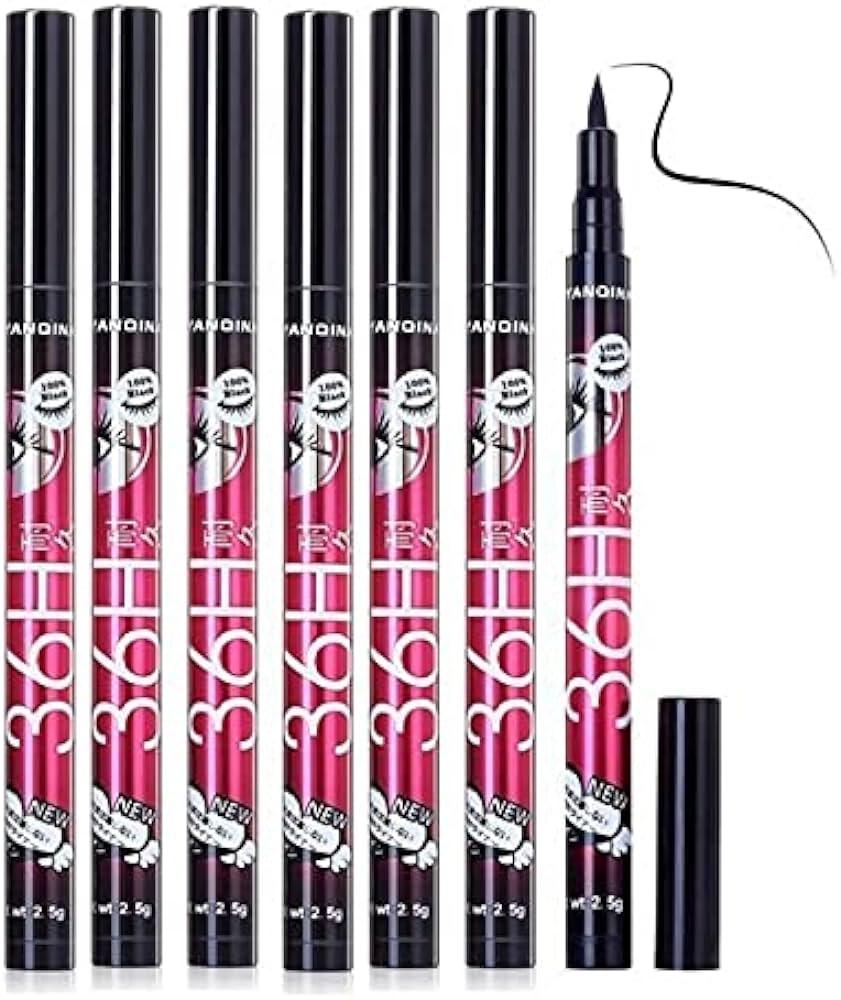 YANQINA black Sketch Eyeliner pen, 36H Hours Stay Waterproof