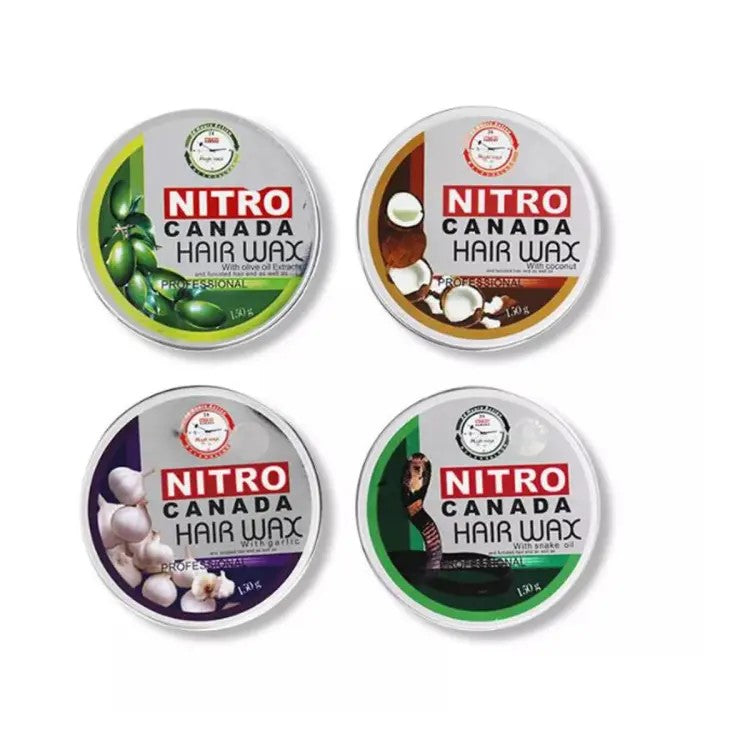 NITRO WAX (150GM) 4 VARIENT GARLIC,OLIVE OIL,SNAKE OIL,COCUNUT