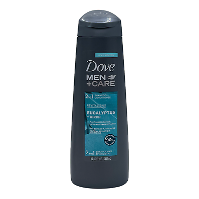 DOVE MEN SHAMPOO BLUE EUCALYPTS + 12 OZ 355 ML