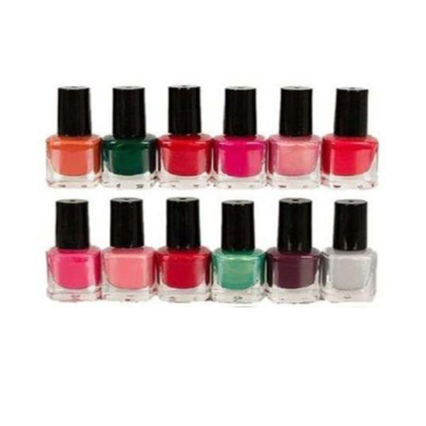 Pack of 12 & 24 Peel Off Nail Paints Nail Polish - Multi color