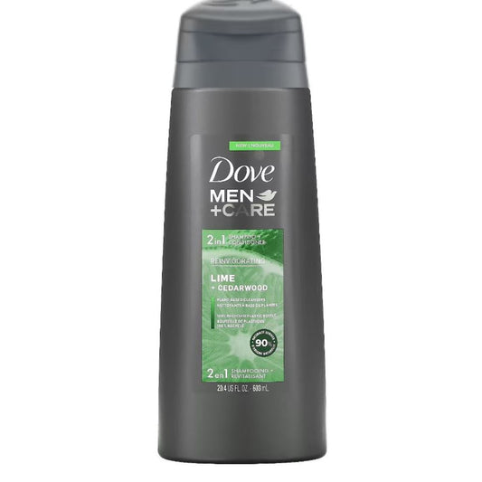 DOVE MEN SHAMPOO LIME + CEDARWOOD 2 IN 1 355 ML