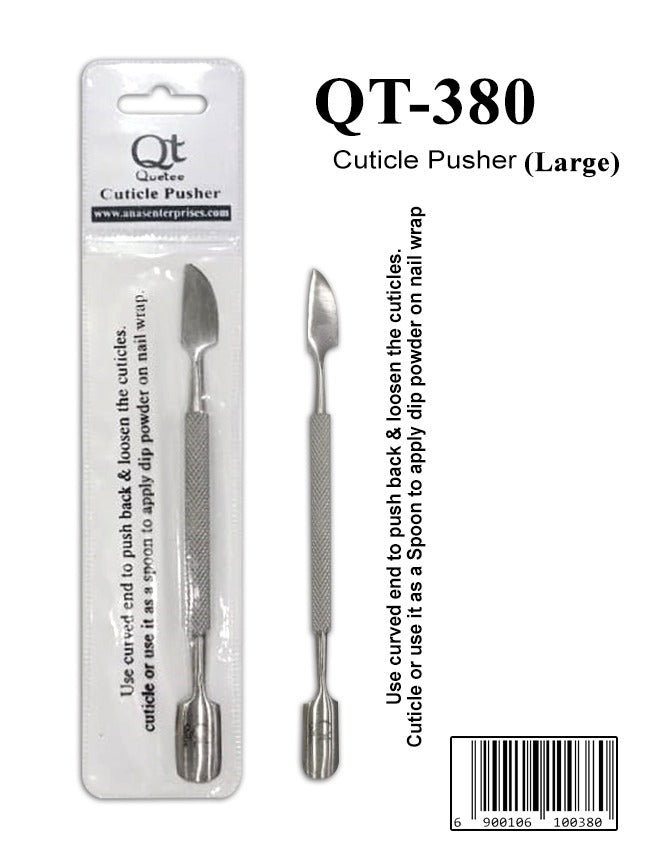 Quetee Stainless Steel Cuticle Pusher