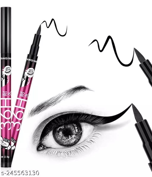 YANQINA black Sketch Eyeliner pen, 36H Hours Stay Waterproof