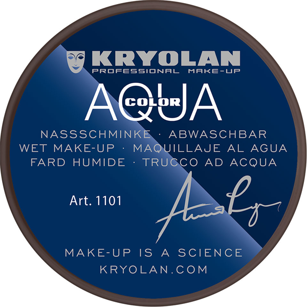 Kryolan Aqua Color Cake Liner - 101 freeshipping - thehimherstore