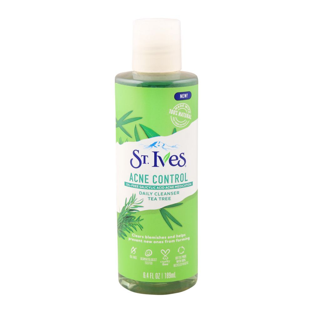 St. Ives Acne Control Tea Tree Daily Cleanser, Oil Free, 189ml