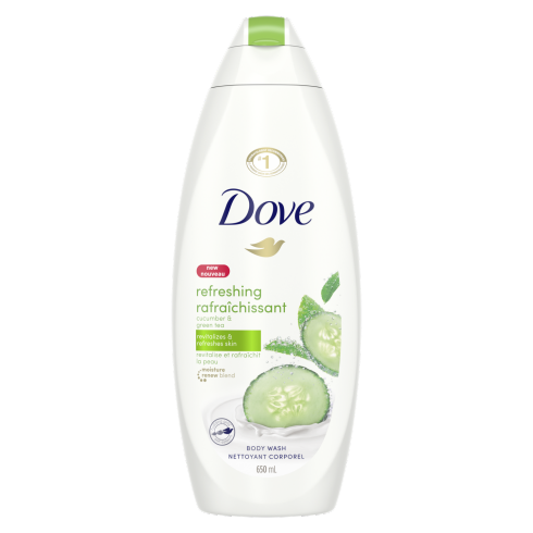 Dove Refreshing Body Wash with Cucumber and Green Tea - 650ml freeshipping - thehimherstore