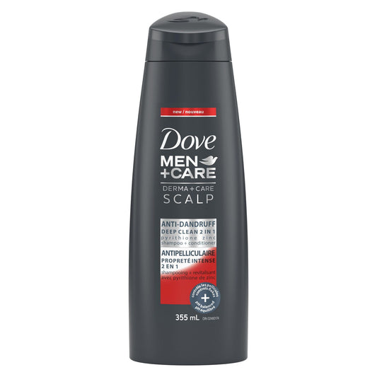 Dove Men+Care Deep Clean 2 in 1 Shampoo and Conditioner freeshipping - thehimherstore