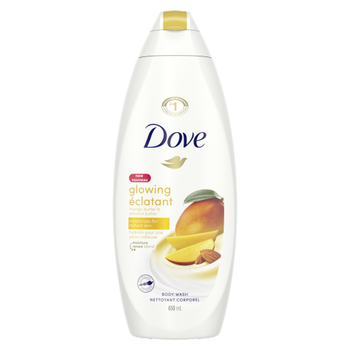 Dove Glowing Body Wash Mango Butter &amp; Almond Butter - 650ml freeshipping - thehimherstore