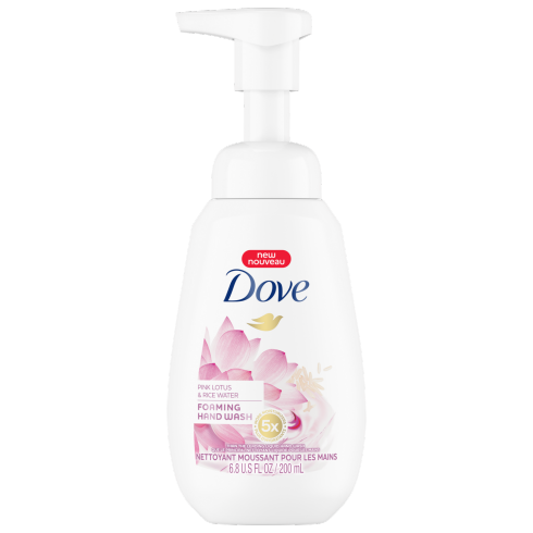 Dove Pink Lotus &amp; Rice Water Foaming Hand Wash - 200ml freeshipping - thehimherstore