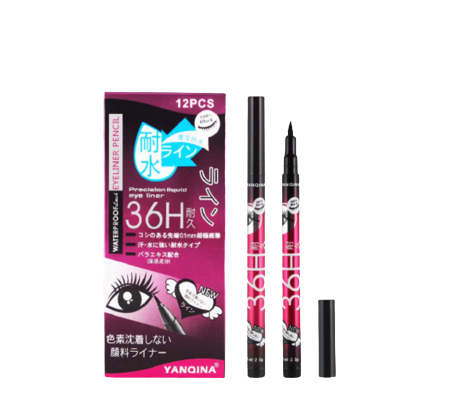 YANQINA 36H Eyeliner Marker No.8607- Black freeshipping - thehimherstore