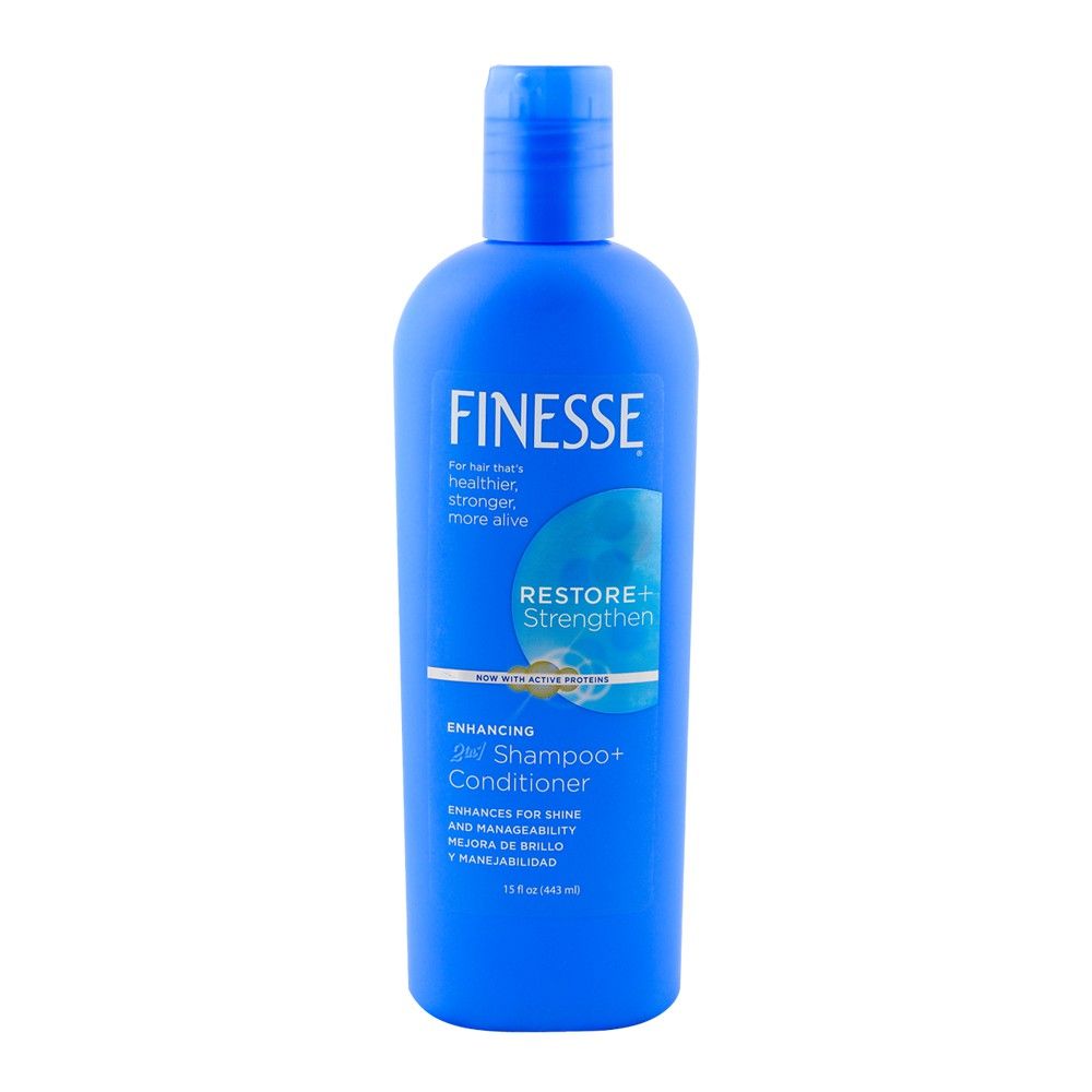 Finesse Restore + Strengthen Enhancing SHAMPOO conditioner 2 IN 1 443ml