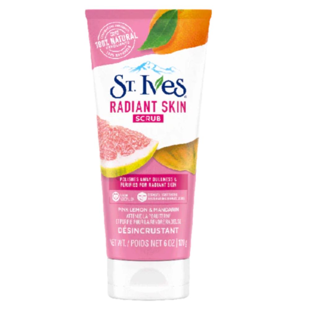 ST.IVES RADIANT SKIN SCRUB LEMON+MANDARIN 170GM