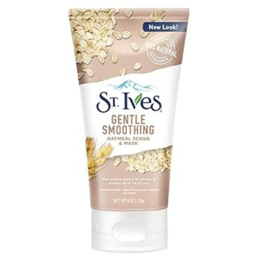 ST.IVES Gentle Smoothing Face Scrub and Mask Oatmeal, 170 GM