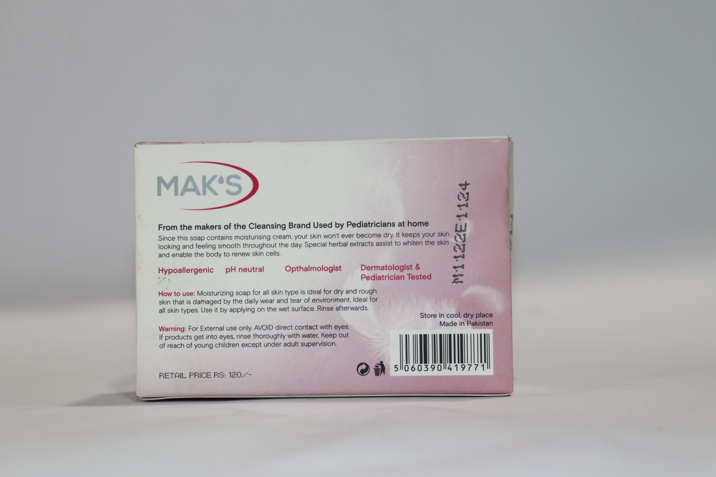 MAKS Pink Rose Moisturizing Soap