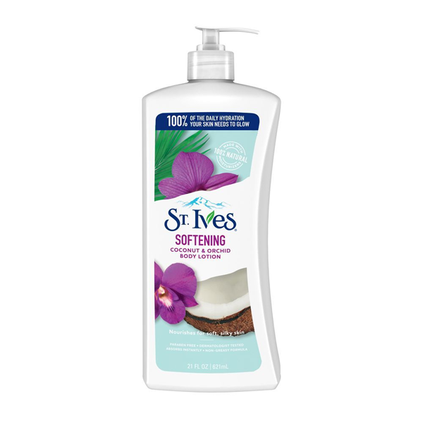 St. ives SOFTENING COCONUT &amp; ORCHID HAND &amp; BODY LOTION 21oz 622ml freeshipping - thehimherstore