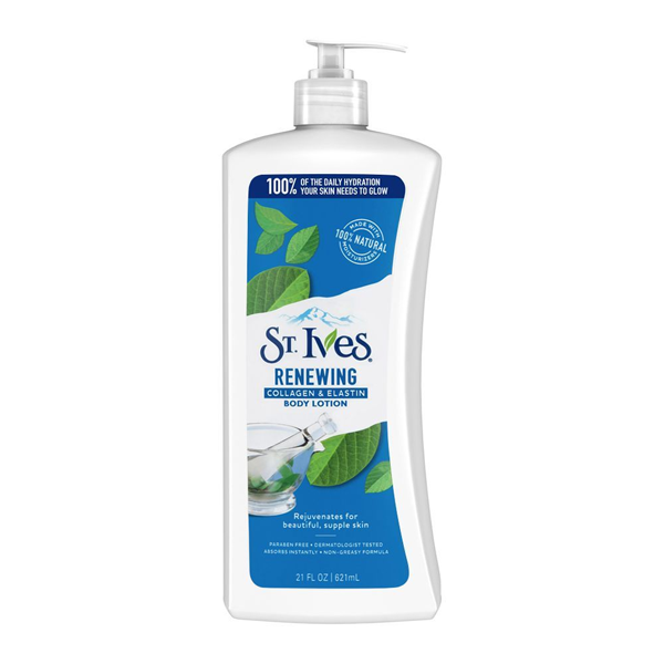 St. ives RENEWING COLLAGEN &amp; ELASTIN HAND &amp; BODY LOTION 21oz 622ml freeshipping - thehimherstore