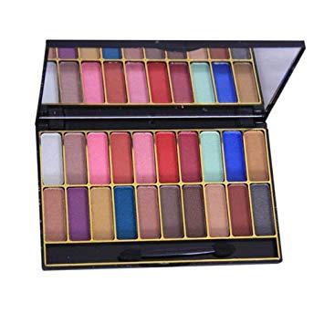 Miss Mabrook 20 Colours Eye Shadow Kit Terracotta Matte, Glitter, Velvet Shades