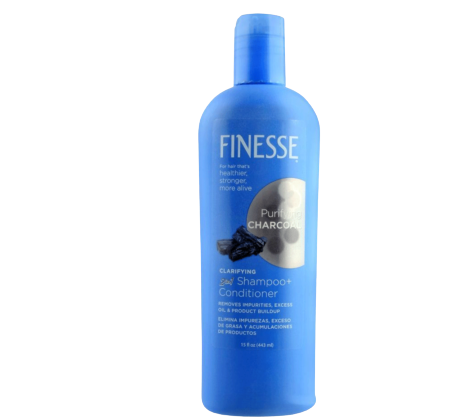 Finesse Purifying Charcoal Clarifying 2-In-1 Shampoo + Conditioner, 15oz freeshipping - thehimherstore