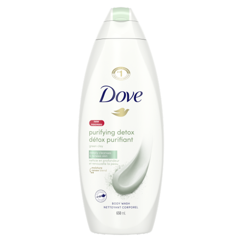 Dove Purifying Detox Body Wash with Green Clay - 650ml freeshipping - thehimherstore