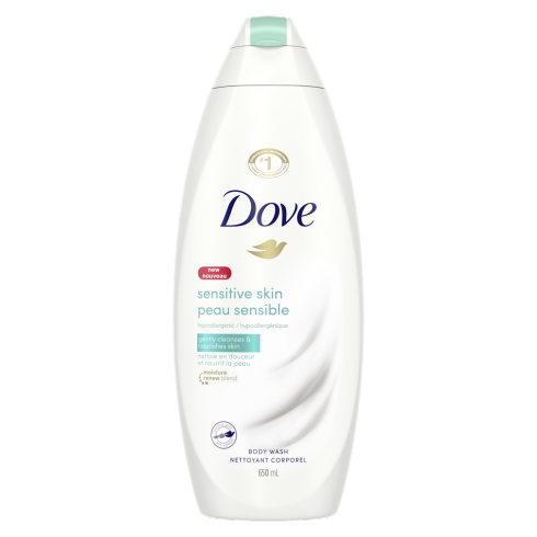 Dove Sensitive Skin Body Wash - 650ml freeshipping - thehimherstore